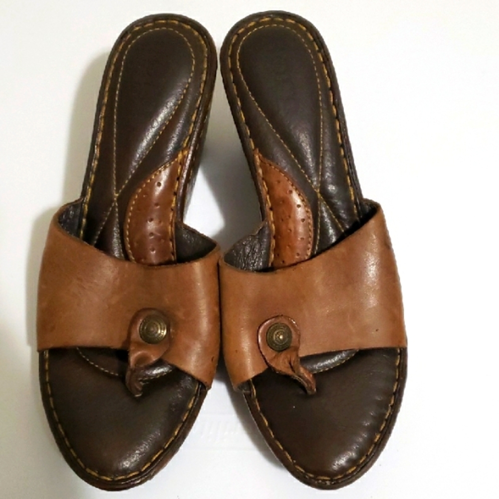 Brown Leather Women's Sandals
